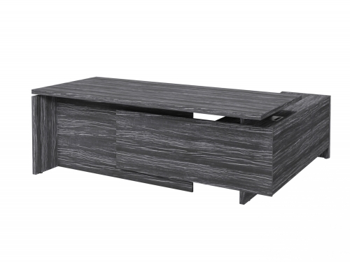 Стол с опорной тумбой FI-121L.DD Древесина Графит Стол с опорной тумбой FI-121L.DD Древесина Графит