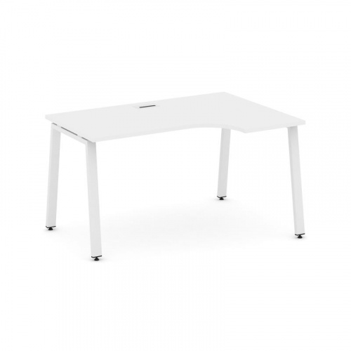 Style Project Стол рабочий эргоном. SN-6A.SPA-022(R) Антрацит/Металл Белый 1580*800/980*750 фото 18