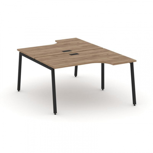 Style Project Рабочая станция эргоном. SN-4A.DRPA-011 Дуб Табак/Металл Белый 1380*1432/1992*750