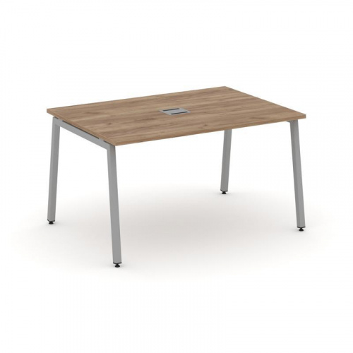 Style Project Стол переговорный SN-4A.SPRG-004 Тиквуд Светлый/Металл Белый 1580*980*750 фото 9