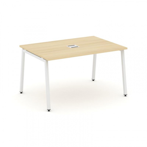 Style Project Стол переговорный SN-4A.SPRG-004 Тиквуд Светлый/Металл Белый 1580*980*750 фото 23