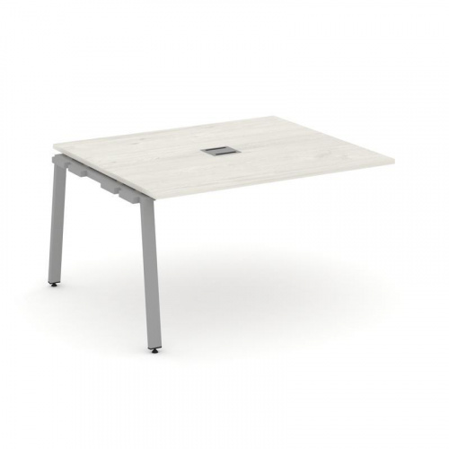 Style Project Проходной наб. элем. перег. стола SN-6A.NSPRG-033 Дуб Наварра/Металл Белый 1380*1180*7 фото 4