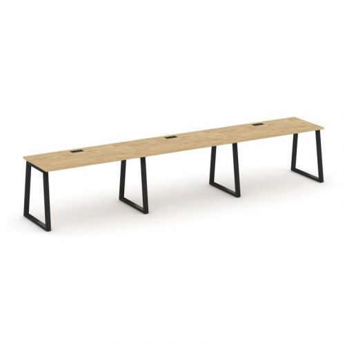 Style Project Рабочая станция 1 сторон. SN-6T1.ORS-051 Акация Лорка/Металл Антрацит/Заглушка Пластик