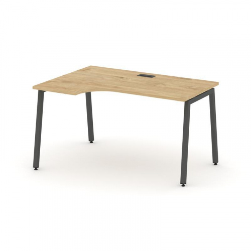 Style Project Стол рабочий эргоном. SN-4A.SPA-022(L) Антрацит/Металл Антрацит 1580*800/980*750 фото 24