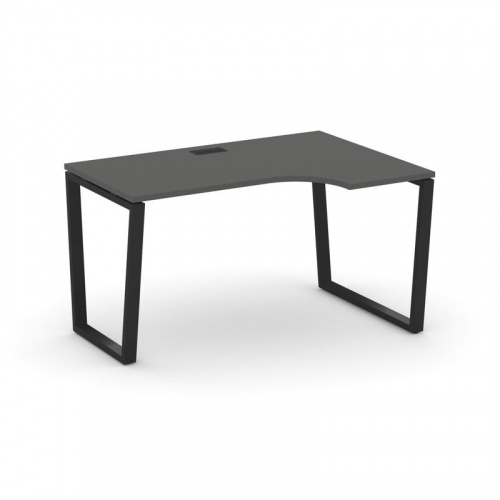 Style Project Стол рабочий эргоном. SN-6T2.SPA-021(R) Акация Лорка/Металл Антрацит/Заглушка Пластик фото 7