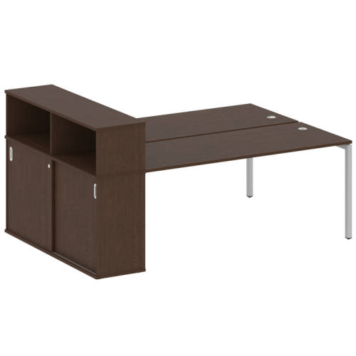 Бенч-система с шкафом-купе на П-обр. м/к Metal System Quattro 40БП.РС-СШК-2.5 фото 11