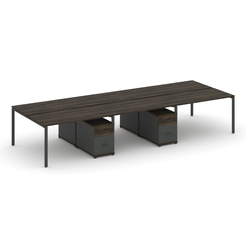 Бенч-система на 6 мест с 2 опорными тумбами Concept CN.DRS-346 фото 3