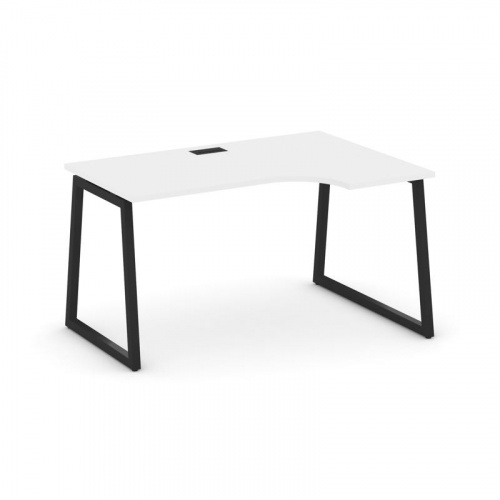 Style Project Стол рабочий эргоном. SN-4T1.SPA-001(R) Акация Лорка/Металл Антрацит/Заглушка Пластик фото 7