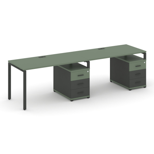 Бенч-система на 2 места с 2 опорными тумбами Concept CN.ORS-309 фото 2