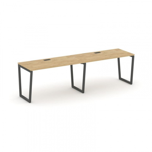 Style Project Рабочая станция 1 сторон. SN-4T2.ORS-024 Акация Лорка/Металл Антрацит/Заглушка Пластик фото 22