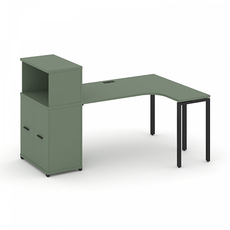 Стол эргономичный с опорным распашным шкафом Concept CN.SA-214(R)
