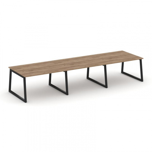 Style Project Стол переговорный SN-5T1.SPRG-052.3 Акация Лорка/Металл Антрацит 3540*1180*750 фото 9