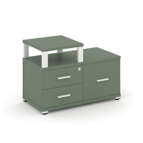 Тумба приставная с 2 ящиками Concept CN.TSP-005 W