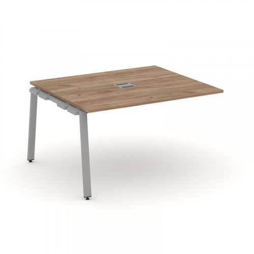 Style Project Проходной наб. элем. перег. стола SN-6A.NSPRG-033 Дуб Наварра/Металл Белый 1380*1180*7 фото 14