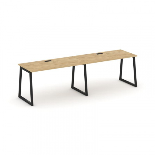 Style Project Рабочая станция 1 сторон. SN-4T1.ORS-011 Акация Лорка/Металл Антрацит/Заглушка Пластик