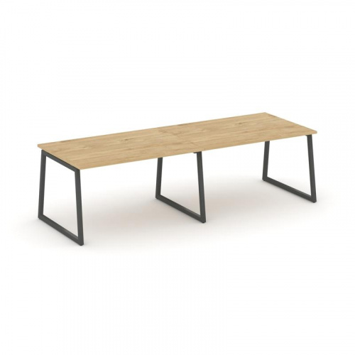 Style Project Стол переговорный SN-4T1.SPRG-014.3 Акация Лорка/Металл Антрацит 3160*980*750 фото 5