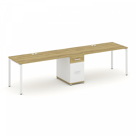 Бенч-система на 2 места с 1 опорной тумбой Concept CN.ORS-407