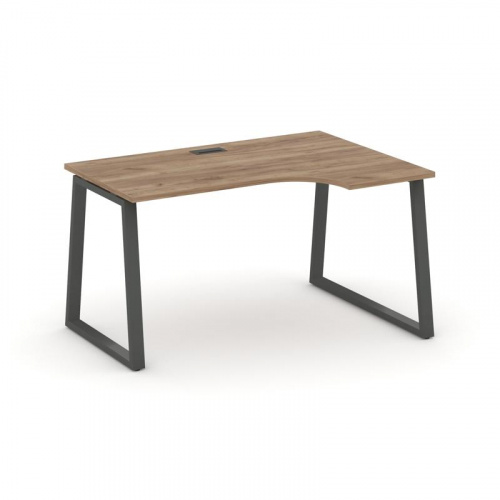 Style Project Стол рабочий эргоном. SN-6T1.SPA-001(R) Акация Лорка/Металл Антрацит/Заглушка Пластик фото 23