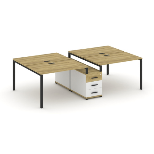 Бенч-система на 4 места с опорной тумбой Concept CN.DRS-310 фото 6