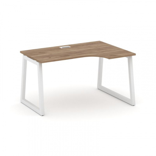 Style Project Стол рабочий эргоном. SN-5T1.SPA-022(R) Акация Лорка/Металл Антрацит/Заглушка Пластик фото 11