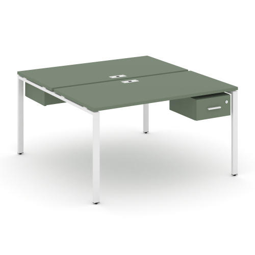 Бенч-система на 2 места с подвесными тумбами Concept CN.DRS-112