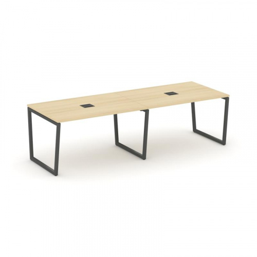 Style Project Стол переговорный SN-4T2.SPRG-014 Акация Лорка/Металл Антрацит/Заглушка Металл Антраци фото 28