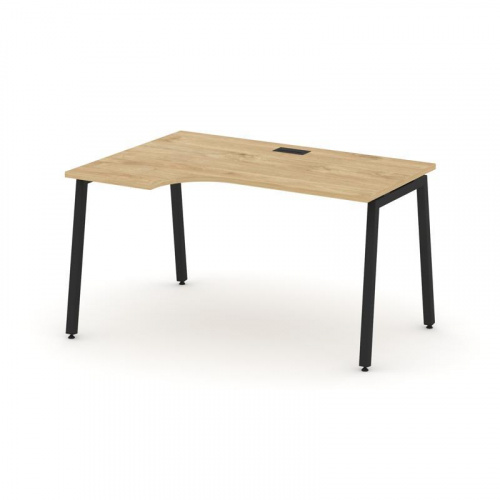 Style Project Стол рабочий эргоном. SN-4A.SPA-022(L) Антрацит/Металл Антрацит 1580*800/980*750 фото 14