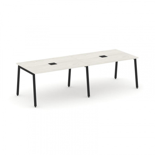 Style Project Стол переговорный SN-4A.SPRG-014 Белый/Металл Антрацит 3160*980*750 Style Project Стол переговорный SN-4A.SPRG-014 Белый/Металл Антрацит 3160*980*750