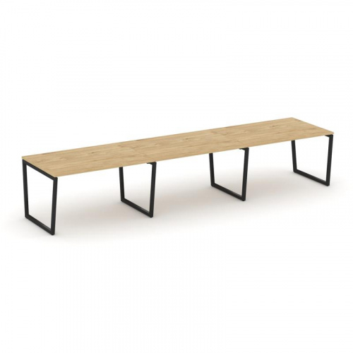 Style Project Стол переговорный SN-4T2.SPRG-024.3 Акация Лорка/Металл Антрацит 4740*980*750