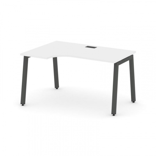 Style Project Стол рабочий эргоном. SN-5A.SPA-021(L) Дуб Табак/Металл Белый 1380*800/980*750 фото 20