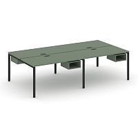 Бенч-система на 4 места с подвесными тумбами Concept CN.DRS-122