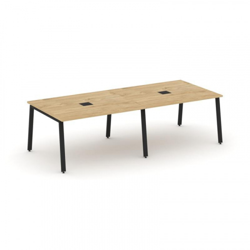 Style Project Стол переговорный SN-6A.SPRG-043 Тиквуд Светлый/Металл Антрацит 2760*1180*750 фото 5