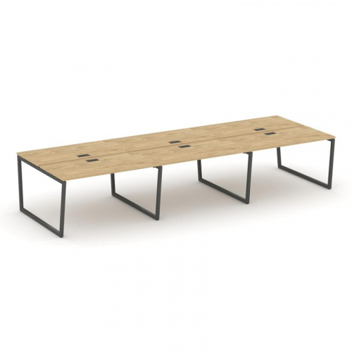 Style Project Рабочая станция 2-х сторон. SN-4T2.DRS-072 Акация Лорка/Металл Антрацит/Заглушка Пласт фото 22