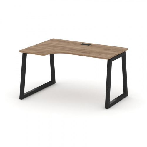Style Project Стол рабочий эргоном. SN-5T1.SPA-022(L) Акация Лорка/Металл Антрацит/Заглушка Пластик фото 9