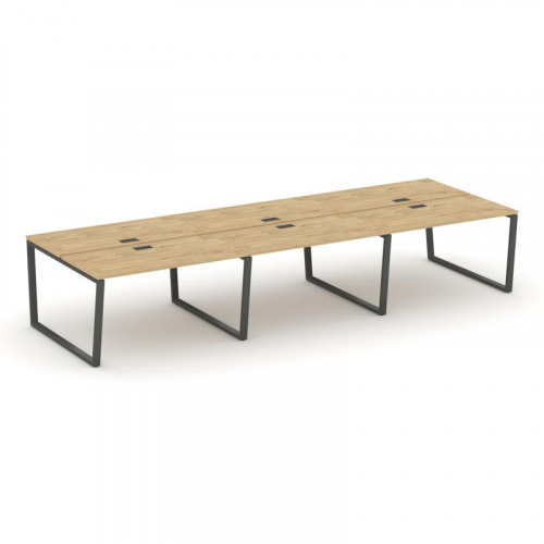 Style Project Рабочая станция 2-х сторон. SN-6T2.DRS-071 Акация Лорка/Металл Антрацит/Заглушка Пласт фото 22