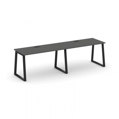 Style Project Рабочая станция 1 сторон. SN-6T1.ORS-011 Акация Лорка/Металл Антрацит/Заглушка Пластик фото 9