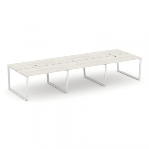 Style Project Рабочая станция 2-х сторон. SN-6T2.DRS-071 Акация Лорка/Металл Антрацит/Заглушка Пласт фото 13