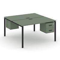 Бенч-система на 2 места с подвесными тумбами Concept CN.DRS-113