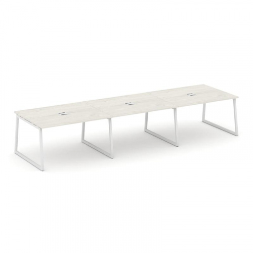 Style Project Стол переговорный SN-4T1.SPRG-052 Акация Лорка/Металл Антрацит/Заглушка Металл Антраци фото 13