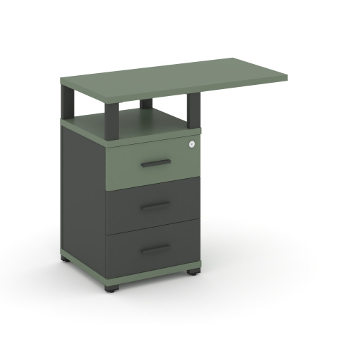 Тумба приставная с 3 ящиками Concept CN.TUS-002 W фото 2