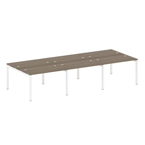 Бенч-система на 6 рабочих мест на П-обр. м/к Metal System Quattro 50БП.СМ-6.2 фото 2