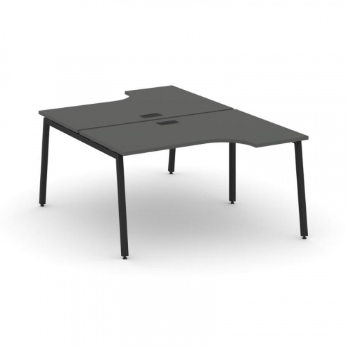 Style Project Рабочая станция эргоном. SN-4A.DRPA-011 Дуб Табак/Металл Белый 1380*1432/1992*750 фото 8