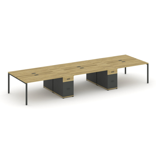 Бенч-система на 6 мест с 2 опорными тумбами Concept CN.DRS-456 фото 4