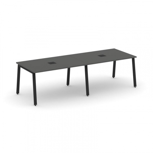 Style Project Стол переговорный SN-6A.SPRG-011 Дуб Табак/Металл Белый 1960*980*750 Style Project Стол переговорный SN-6A.SPRG-011 Дуб Табак/Металл Белый 1960*980*750