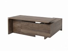 Стол с опорной тумбой FB-119R.DD Орех Пацифик Табак