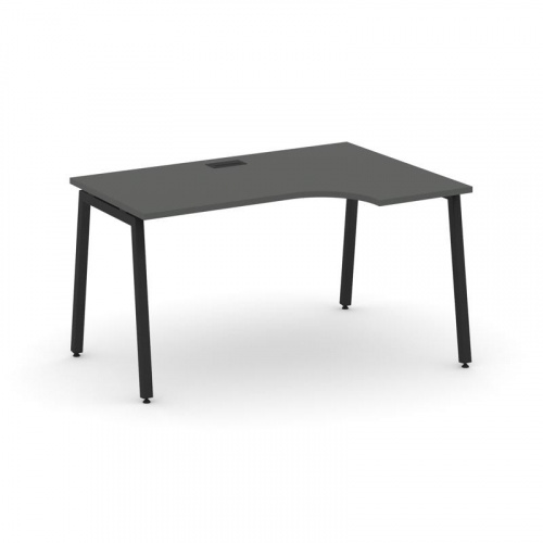 Style Project Стол рабочий эргоном. SN-4A.SPA-012(R) Дуб Табак/Металл Антрацит 1580*700/980*750 фото 2 Style Project Стол рабочий эргоном. SN-4A.SPA-012(R) Дуб Табак/Металл Антрацит 1580*700/980*750 фото 2