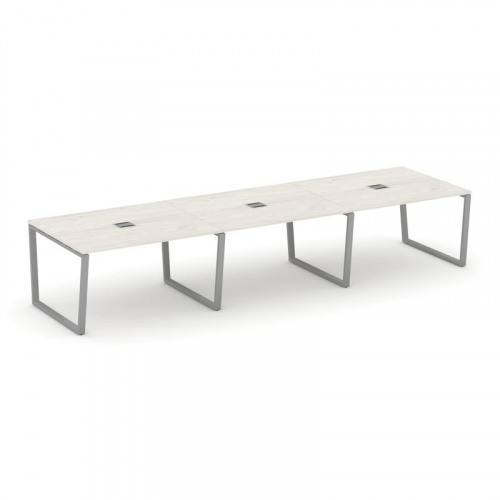 Style Project Стол переговорный SN-6T2.SPRG-054 Акация Лорка/Металл Антрацит/Заглушка Металл Антраци фото 12