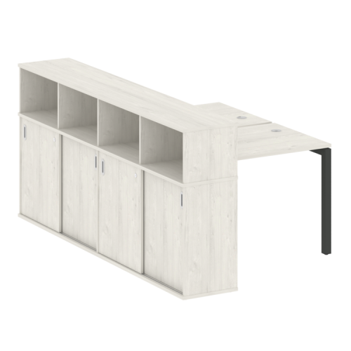 Бенч-система с шкафом-купе на П-обр. м/к Metal System Quattro 50БП.РС-СШК-4.1 фото 5