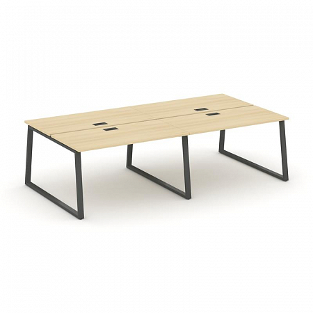 Style Project Рабочая станция 2-х сторон. SN-6T1.DRS-053 Акация Лорка/Металл Антрацит/Заглушка Пласт