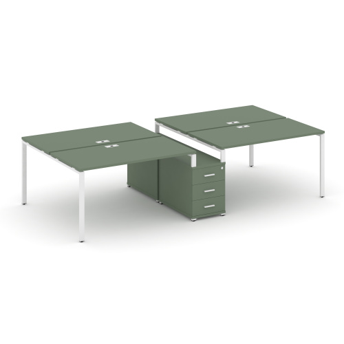 Бенч-система на 4 места с опорной тумбой Concept CN.DRS-310